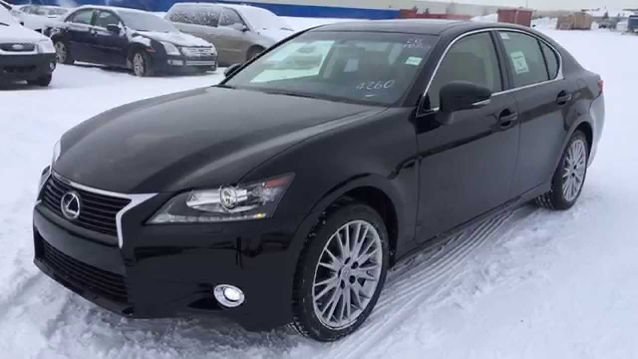 New Black on Flaxen 2015 Lexus GS 350 AWD - Luxury Package Walk Around Review - Edmonton, AB