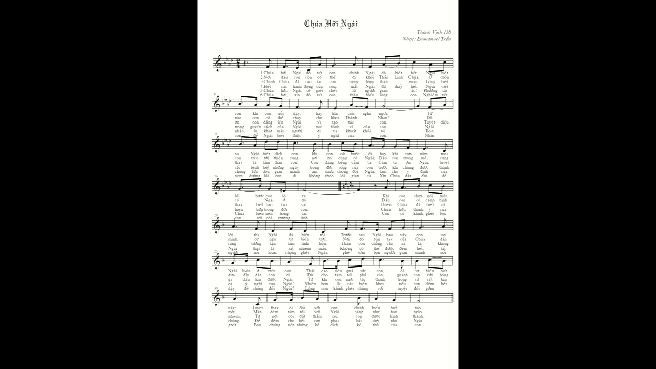 Thanh Vinh 138 (Psalm 138)