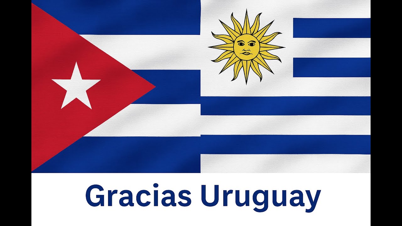 Soy cubano y quiero darle las gracias a #uruguay  🇨🇺🇺🇾💙