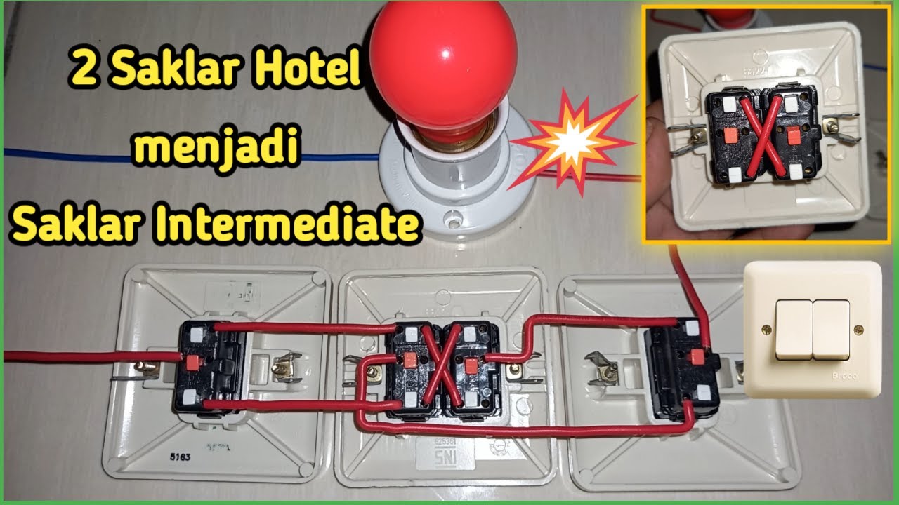 Cara Merubah Saklar Hotel Broco menjadi Saklar Intermediate