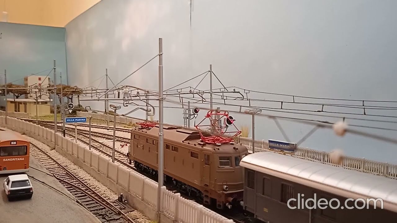 E 424 Lima FS treno merci raccoglitore manovra carri 214 Roco - Villa Marina