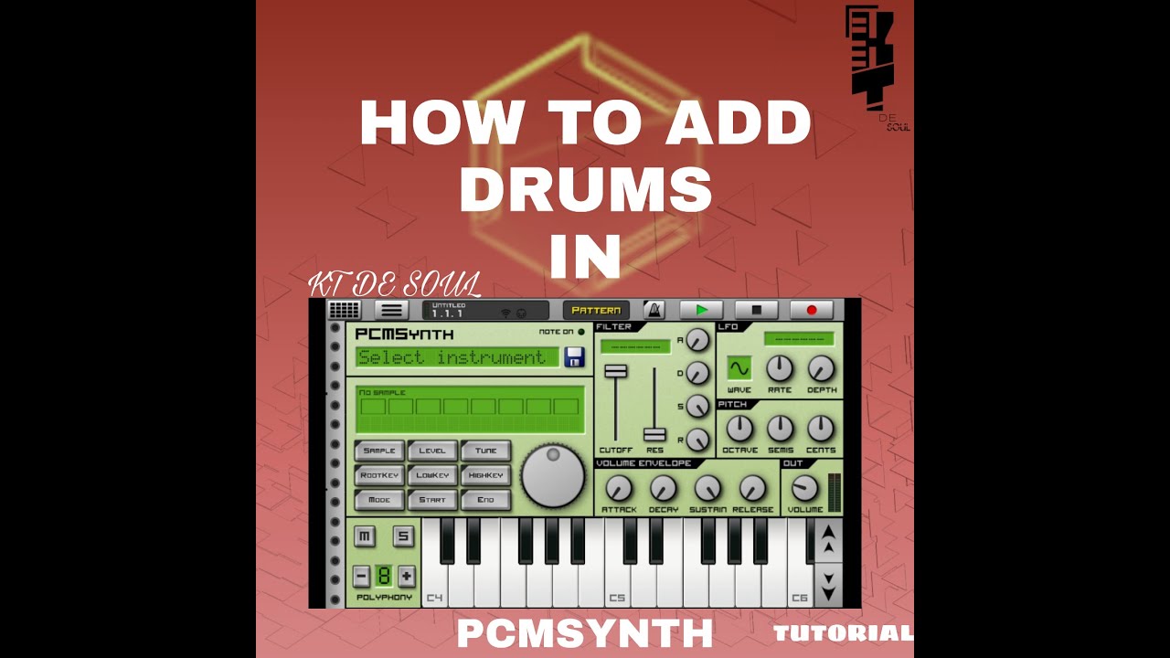 HOW TO ADD DRUMS IN PCMSYNTH ON CAUSTIC 3