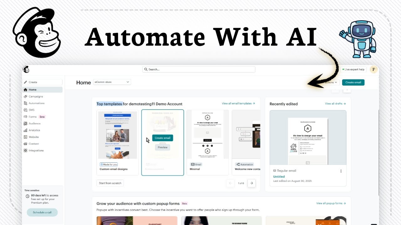 How to Use AI in mailchimp (automate email campaigns)