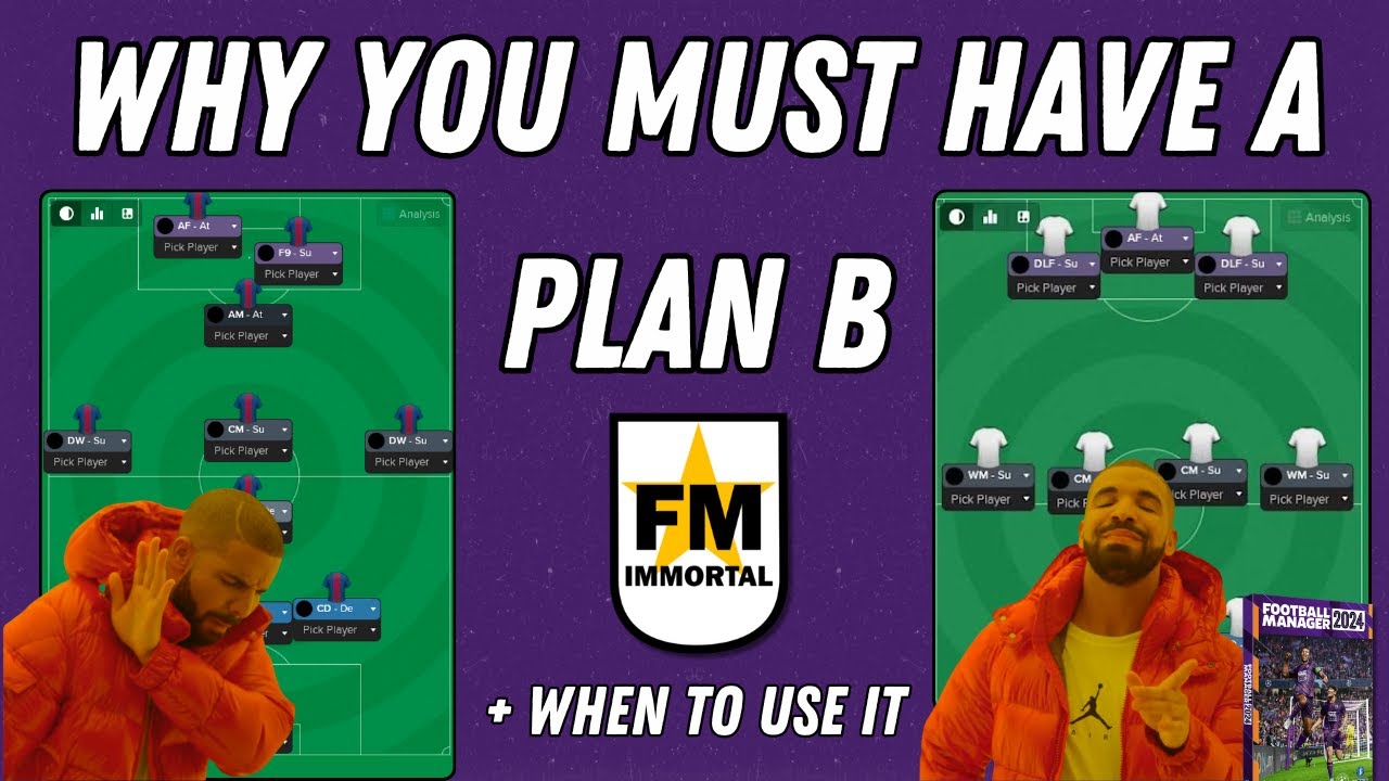 When to use Plan B most effectively in Football Manager - #FM24 Tips