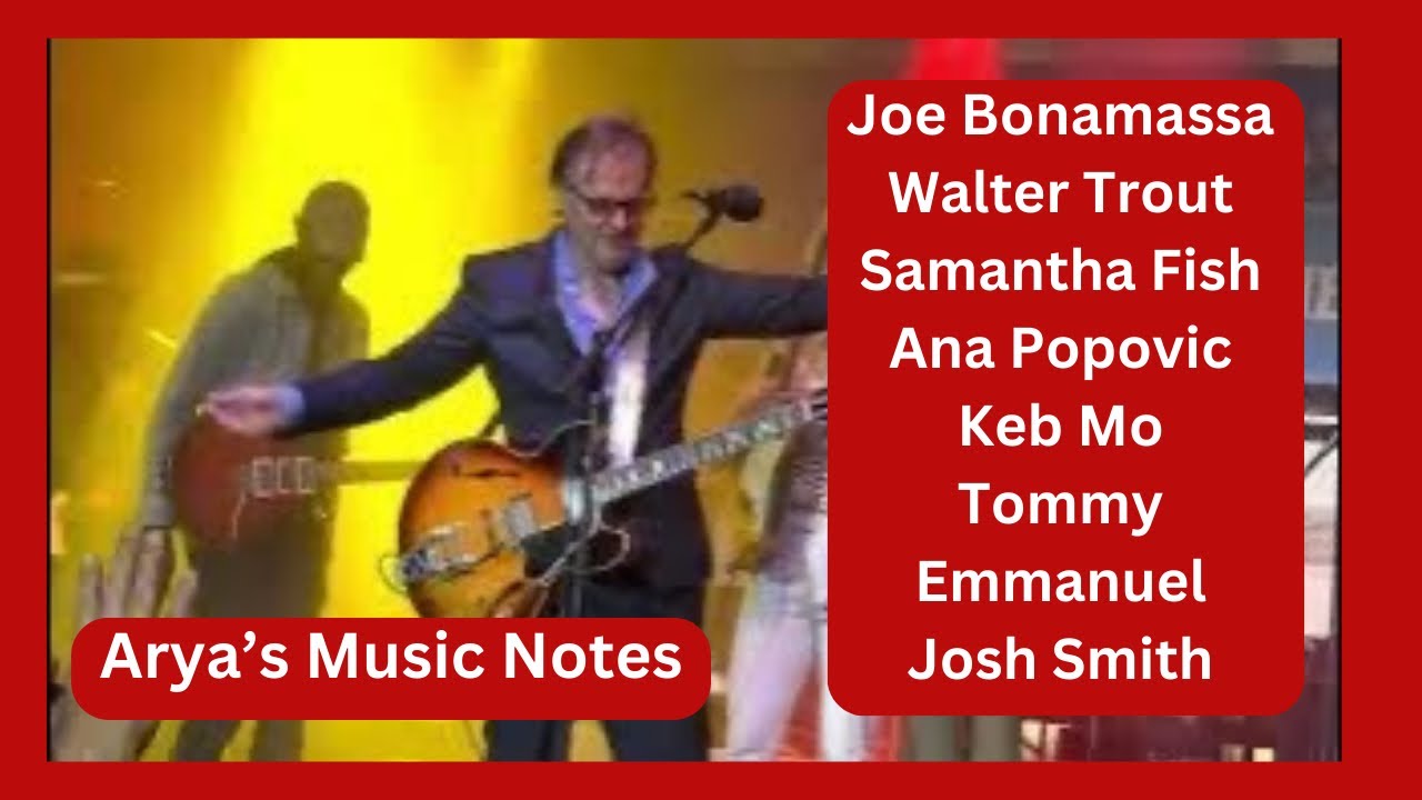 Seven Blues Rock Guitars Jamming!