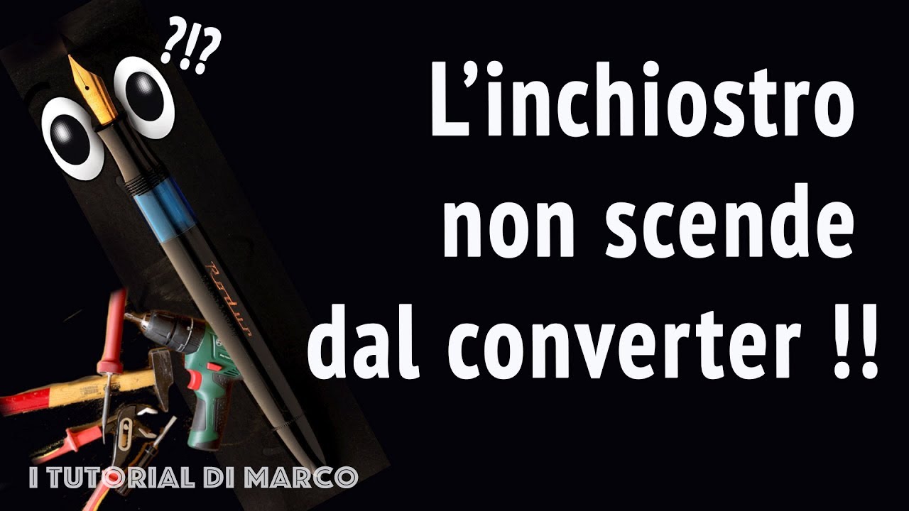 tutorial L'inchiostro non scende dal converter