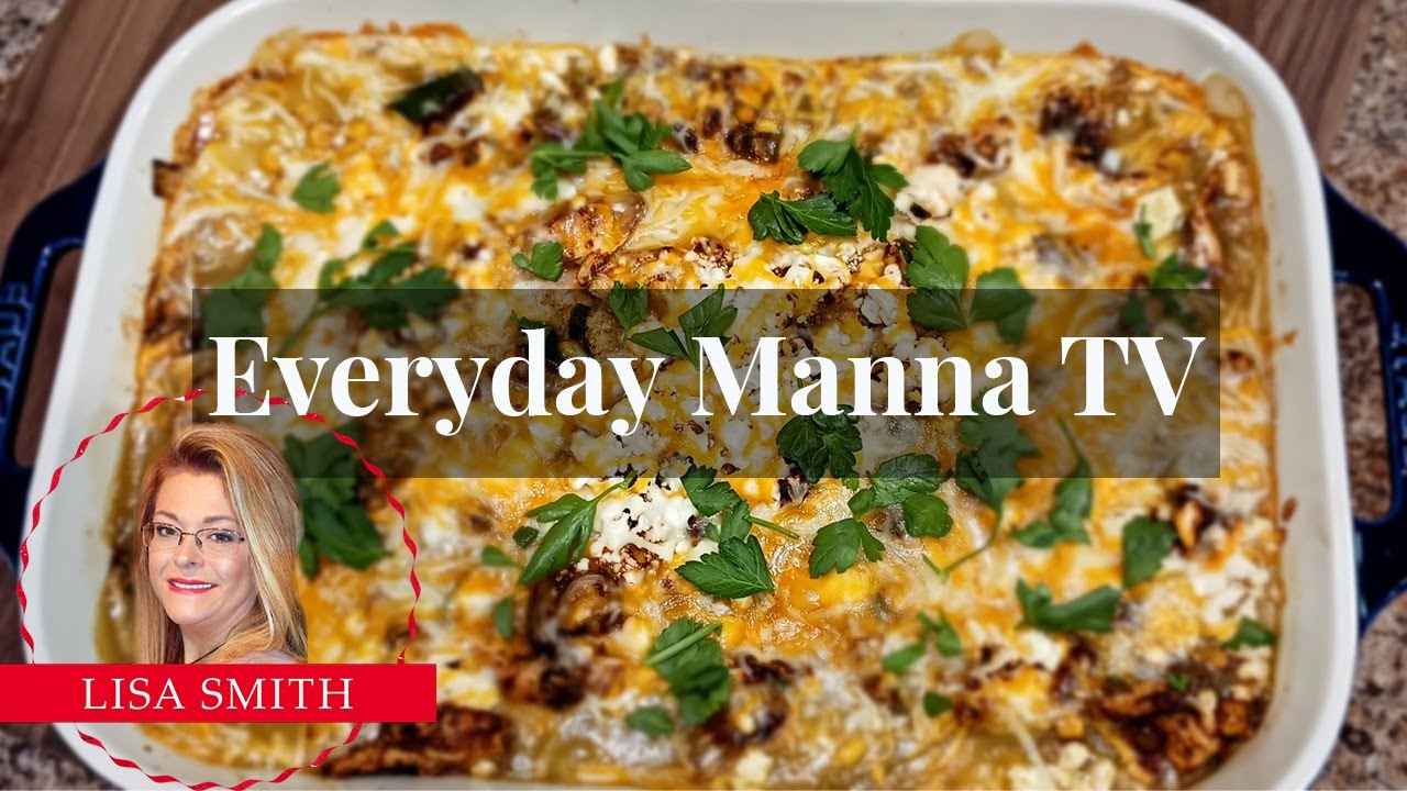 Mexican Chicken Enchiladas, Mexican Coleslaw, Blueberry Cobbler | Everyday Manna