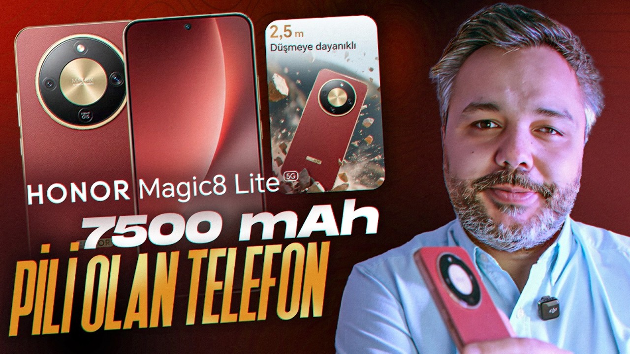 7500mAh piliı olan telefon | Honor Magic 8 Lite kullandım