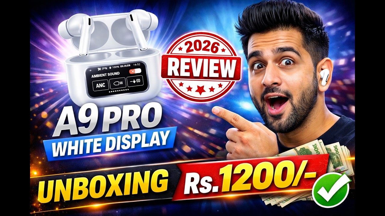 A9 Pro White Display AirPods 🔥 Rs.1200 Me Kya Yeh Best Hai? 2026 Review