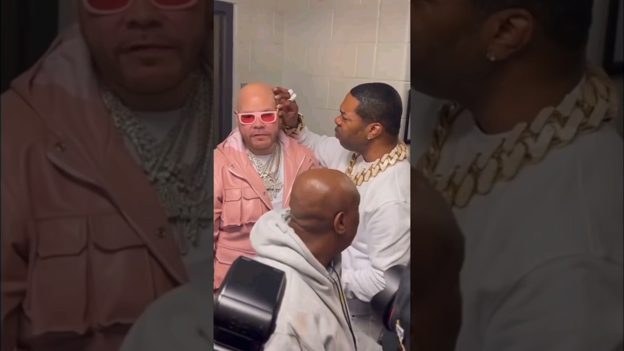 FATJOE BUSTA RHYMES AND REMY BACKSTAGE AFTER THE SHOW....