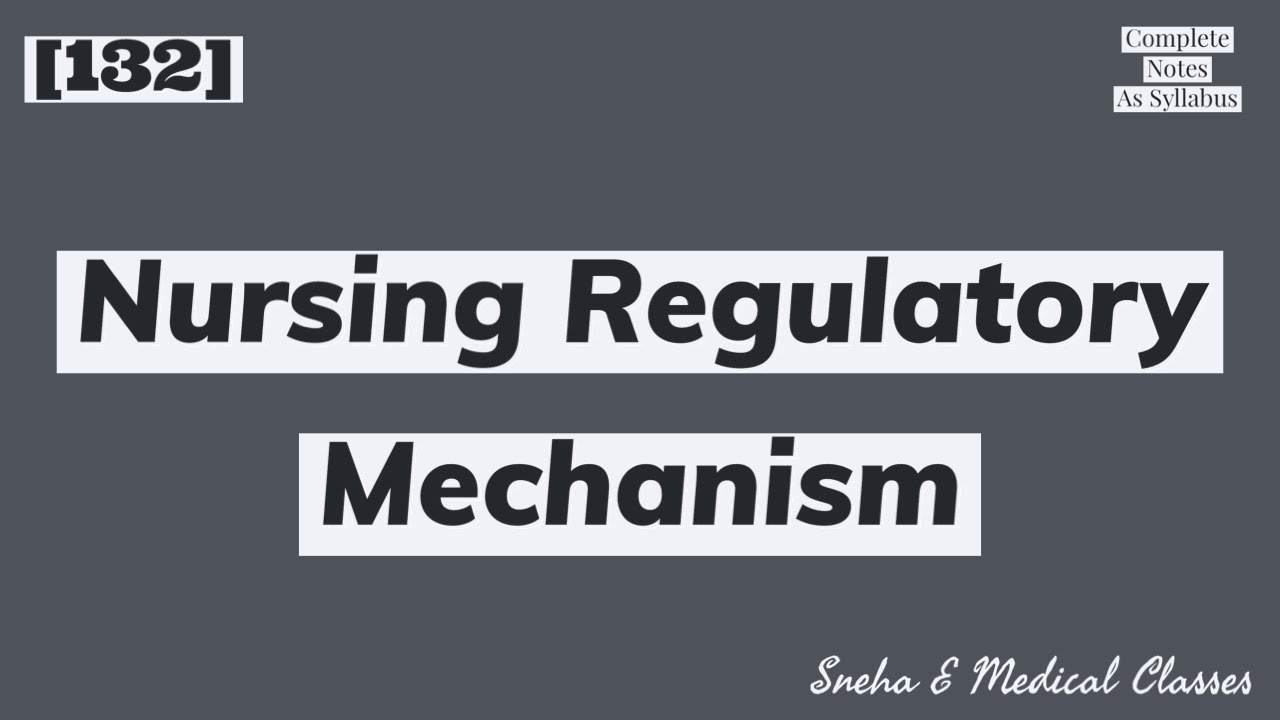 Nursing Regulatory Mechanism !! Management !! Hindi !!