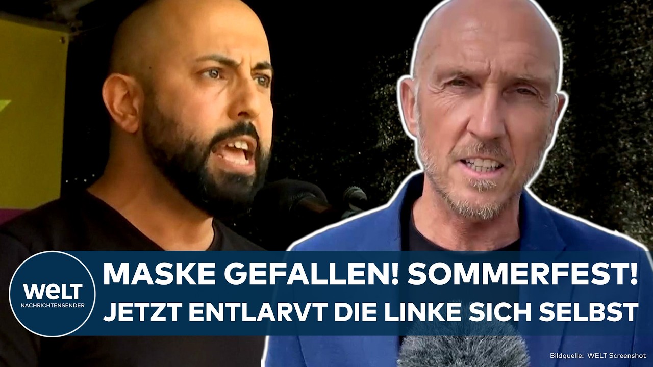 BERLIN: Maske gefallen! Die Linke entlarvt sich selbst! Sommerfest mit Terror-Unterstützern