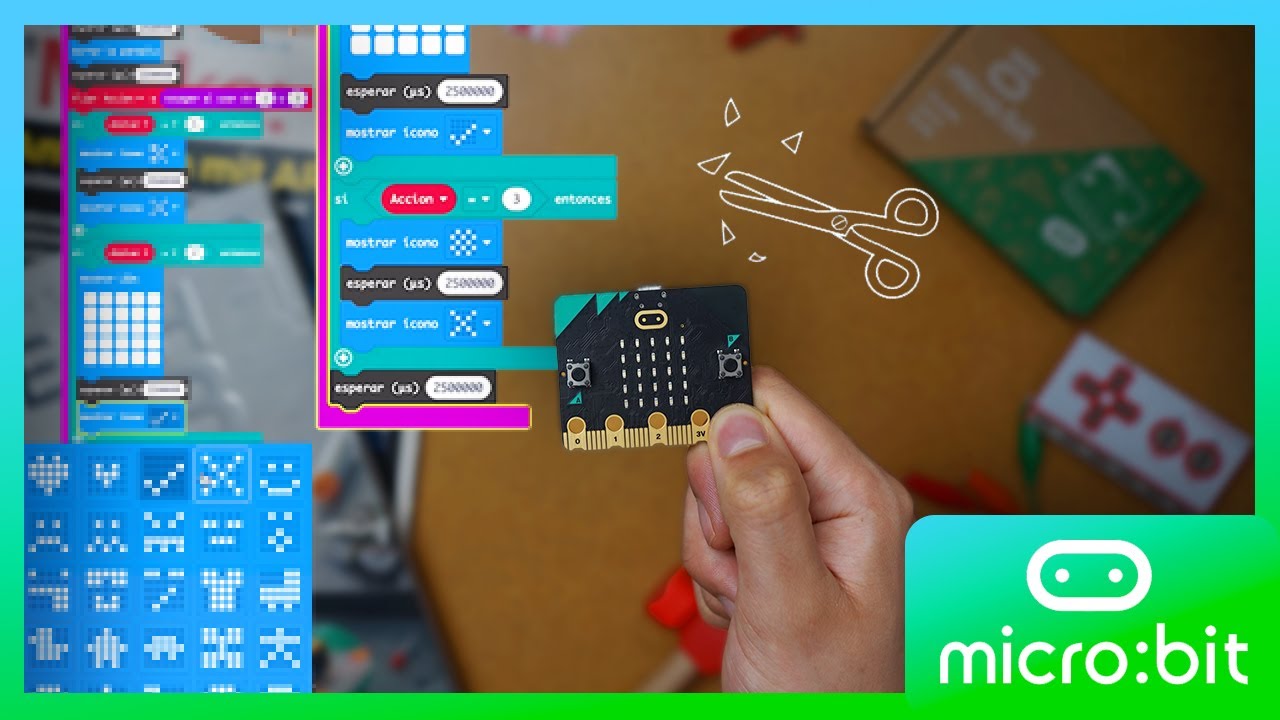 &iquest;C&oacute;mo crear un juego de 🪨, 📄 o ✂️?Programando con Micro:bit - MoonMakers