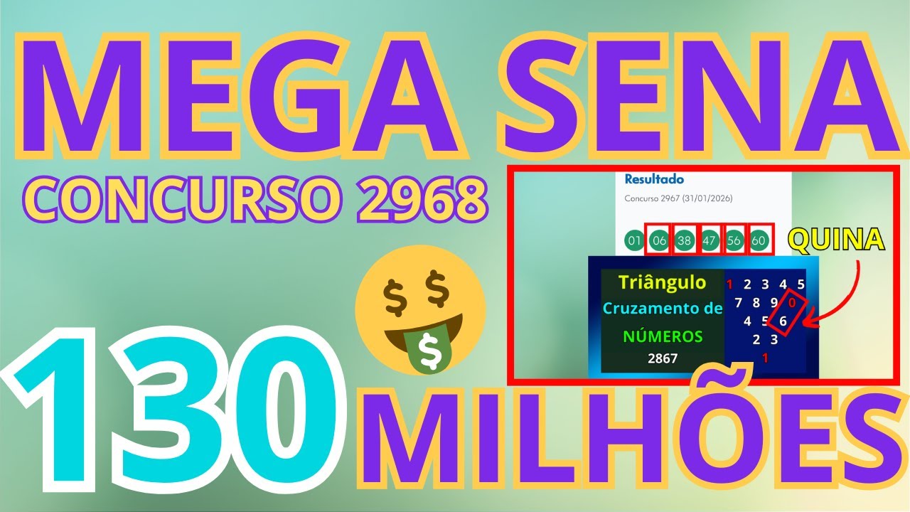 Mega Sena 2968: Estudo Revela Dezenas Quentes para o Pr&ecirc;mio de R$ 130 Milh&otilde;es