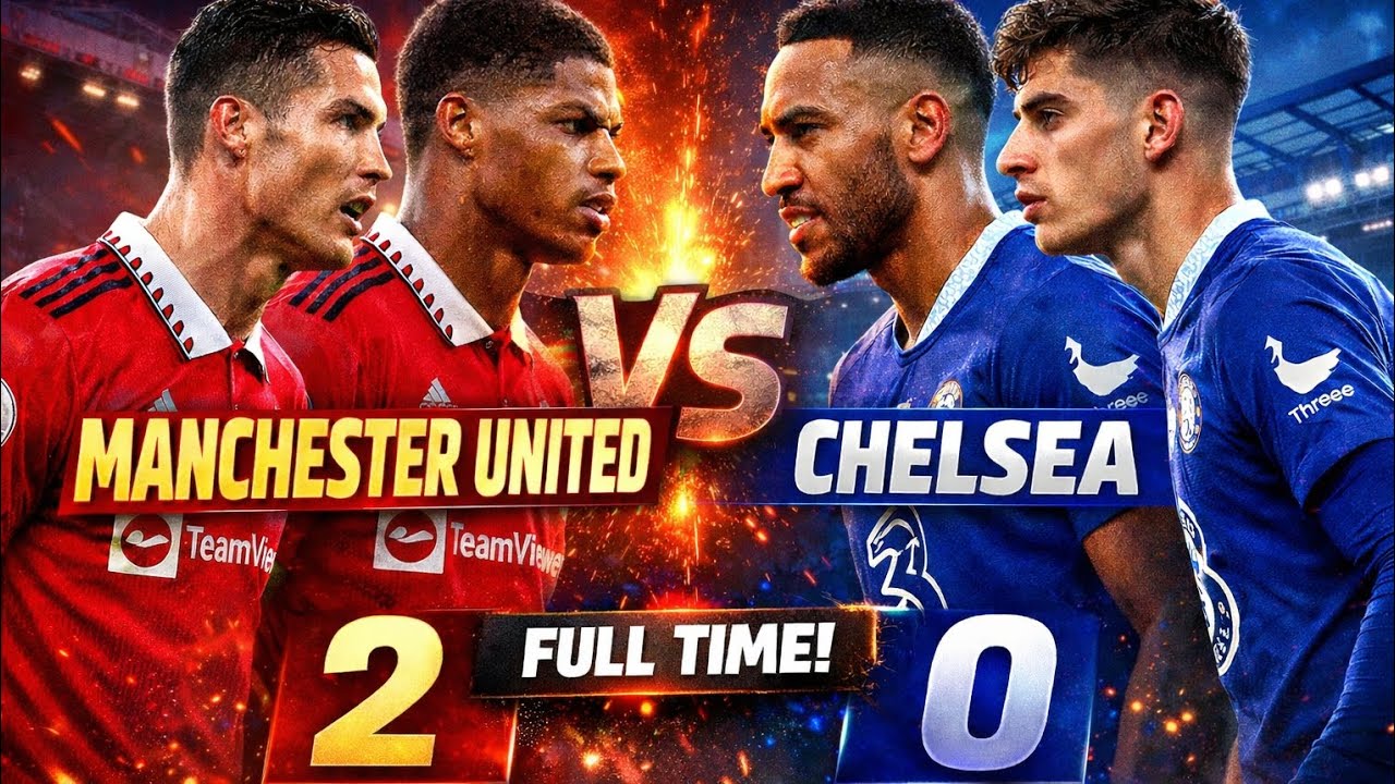 MANCHESTER UNITED vs CHELSEA 🔥 Ronaldo & Rashford Menggila! Skor Akhir 2-0 Full Time Highlights