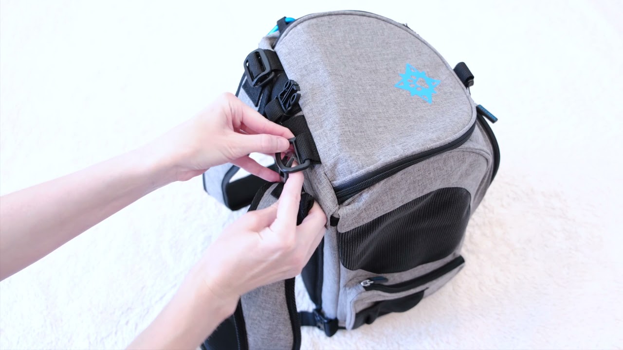 Sherpa 2 in 1 Pet Backpack + Carrier - How to Change/Adjust Straps to use as a Backpack or Carrier