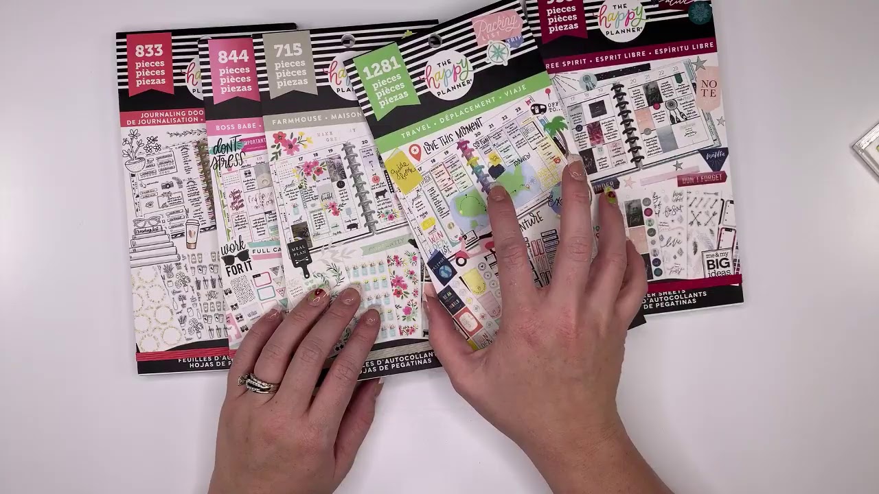Megans Plans Live Flip Through Of The NEW Happy Planner Sticker Books!