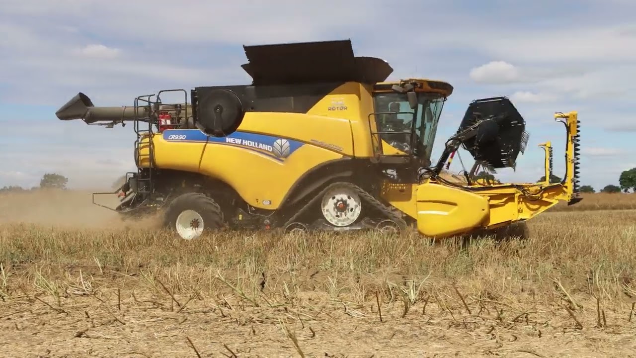 2 New Holland CR9.90 35ft Combines Ringsfield Suffolk UK.