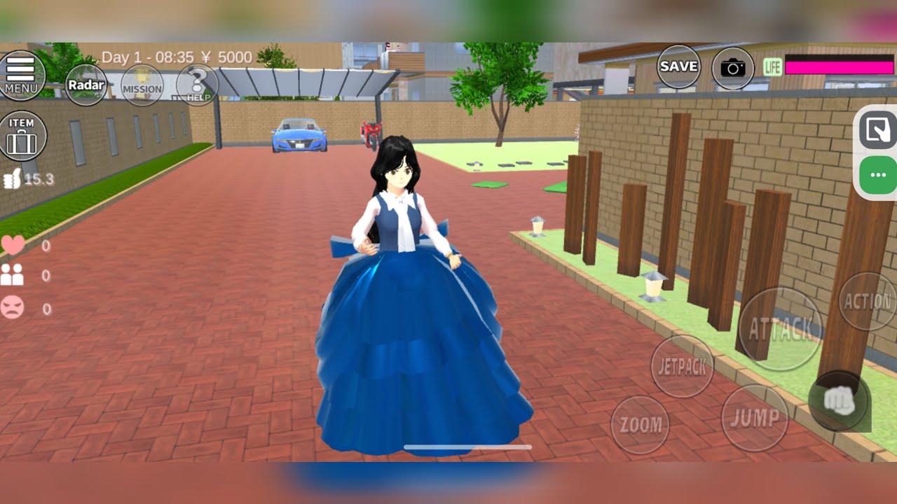 How to make Beautiful attractive  Gown 👗🤩 in Sakura Simulator ❤️🥳