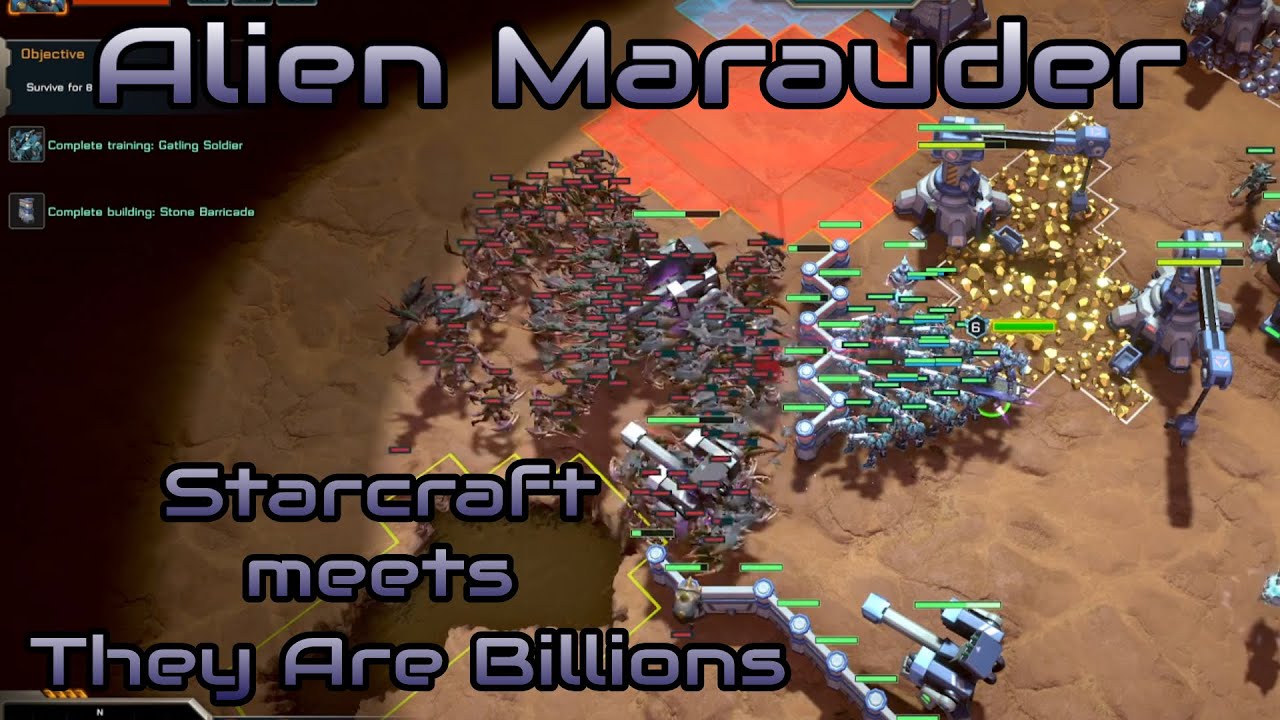 Alien Marauder - They are Billions meets Starcraft - Hard Difficulty