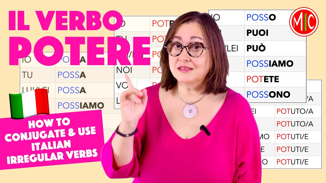 Il verbo POTERE in italiano - How to Use & Conjugate Italian Verbs | Learn Italian Grammar