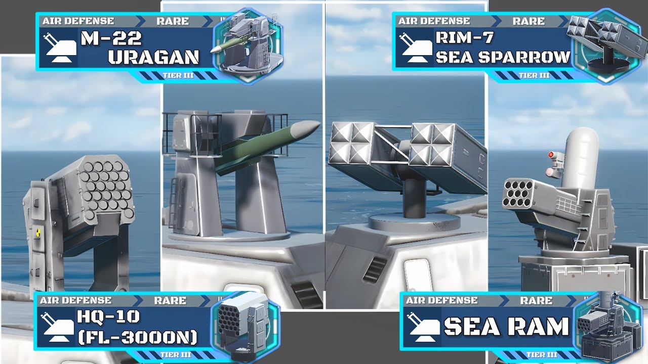 F2P Missile Based Air Defense Comparison! | Modern Warships 