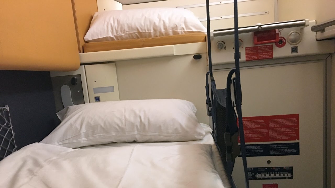 CityNightLine Train Zurich - Berlin in a Sleeping Car Cabin