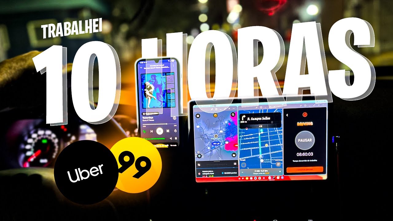 🔥(10 horas) Quanto ganha um UBER no interior | rotina de uber