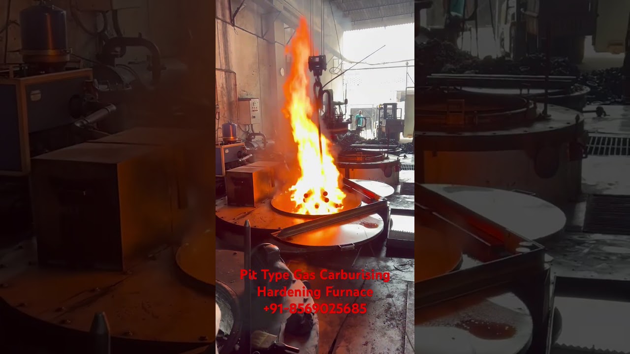 Pit Type Gas Carburising Hardening Furnace for Defense Components | G.C.F | THERMOLITE FURNACES
