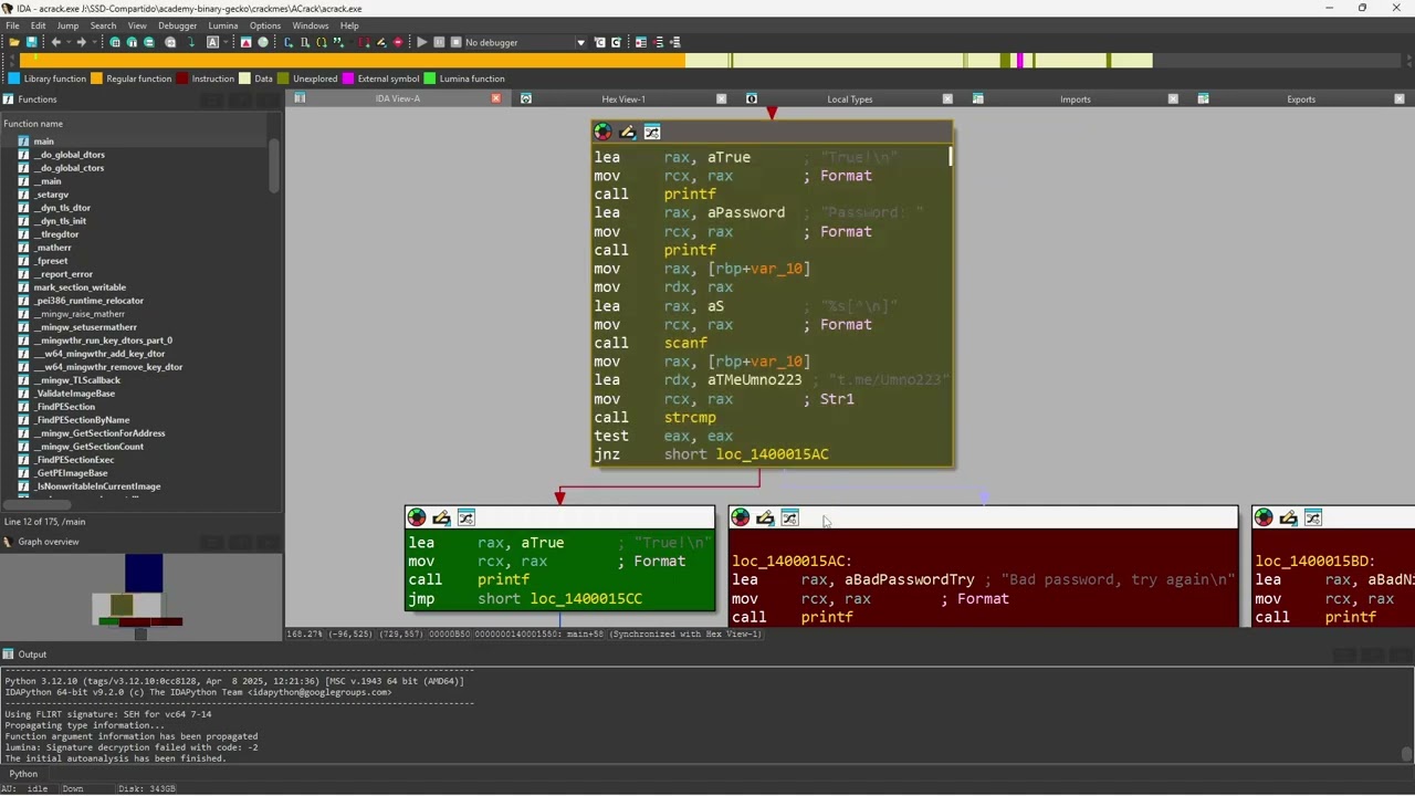 Practicing reverse Engineering PE FILES on crackmes.one | PART 2 MicrosoftStorage's ACrack