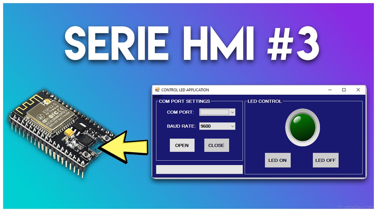 SERIE HMI #3: INTERFAZ GRAFICA DE CONTROL - ESP32 - WINDOWS