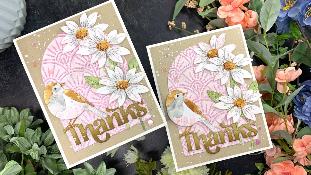 Mixed Media Thanks Cards