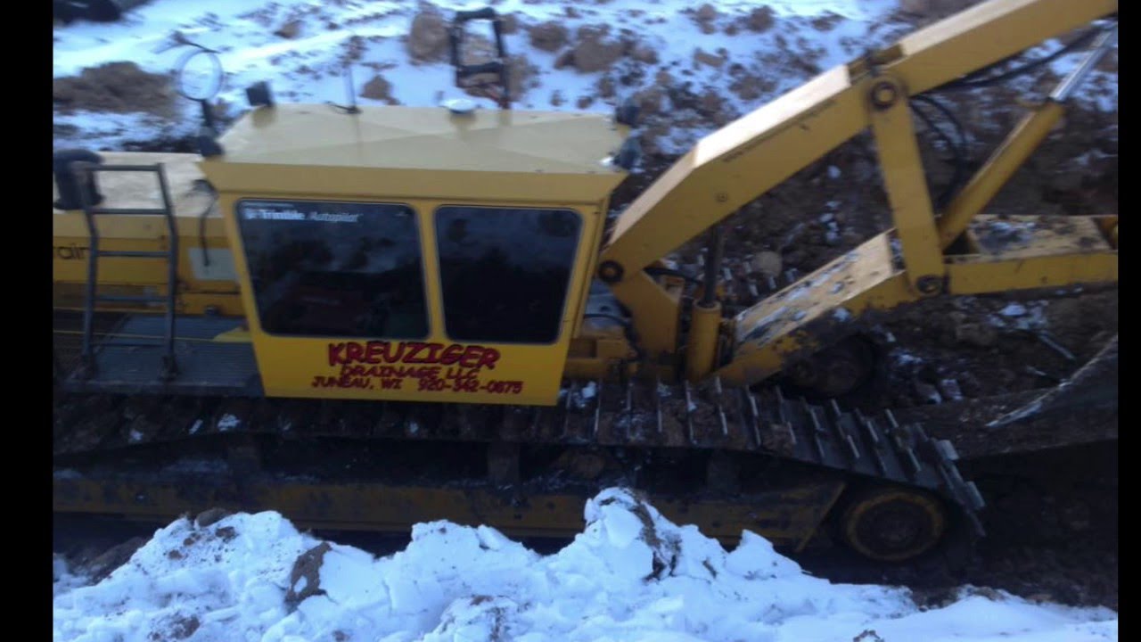 Inter-Drain 2030 GP Farm Drainage 18 Inch tile install