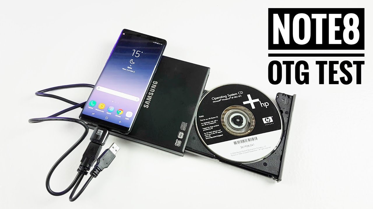 USB OTG connector CD DVD - Galaxy Note8 TEST | MediaTester