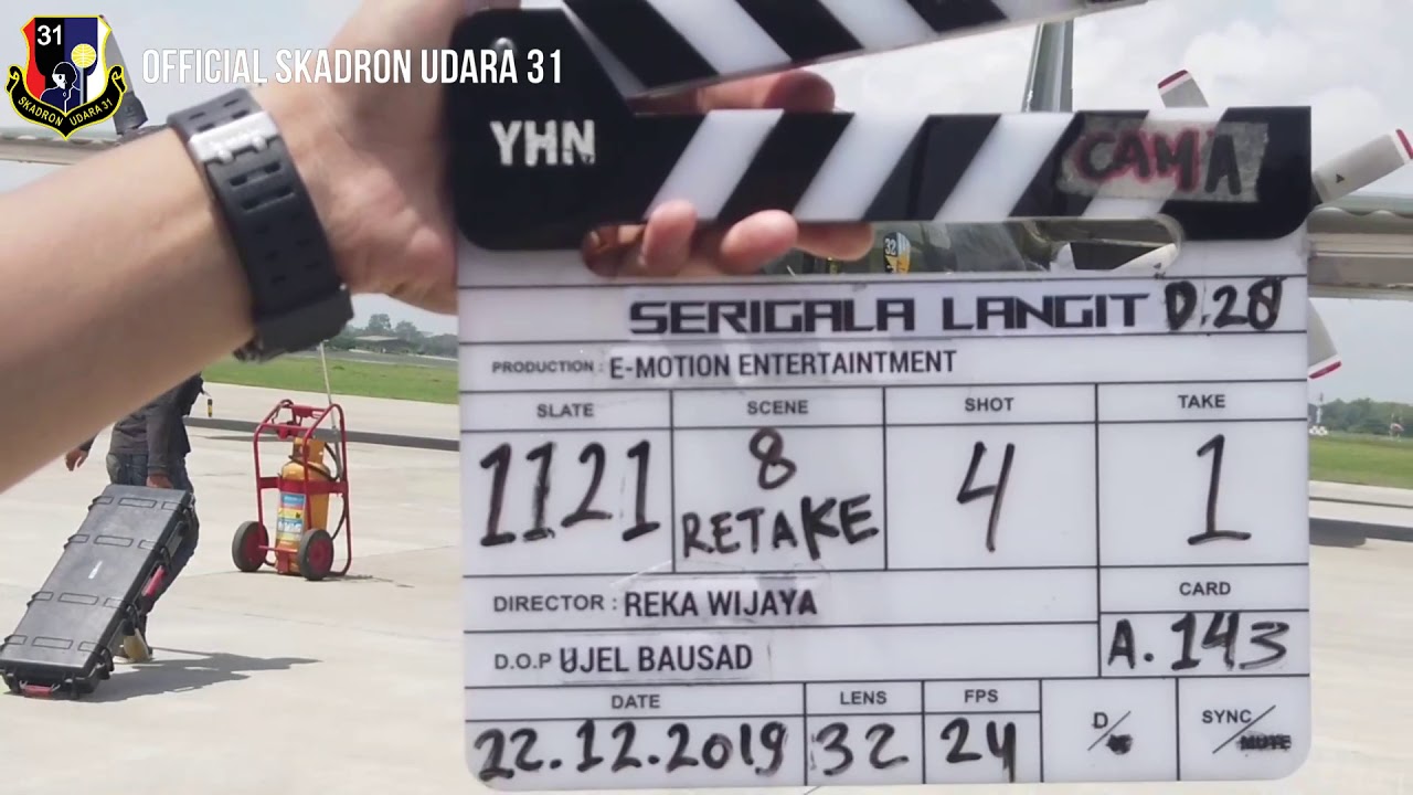 SKADRON UDARA 31 - BEHIND THE SCENE SERIGALA LANGIT MOVIE