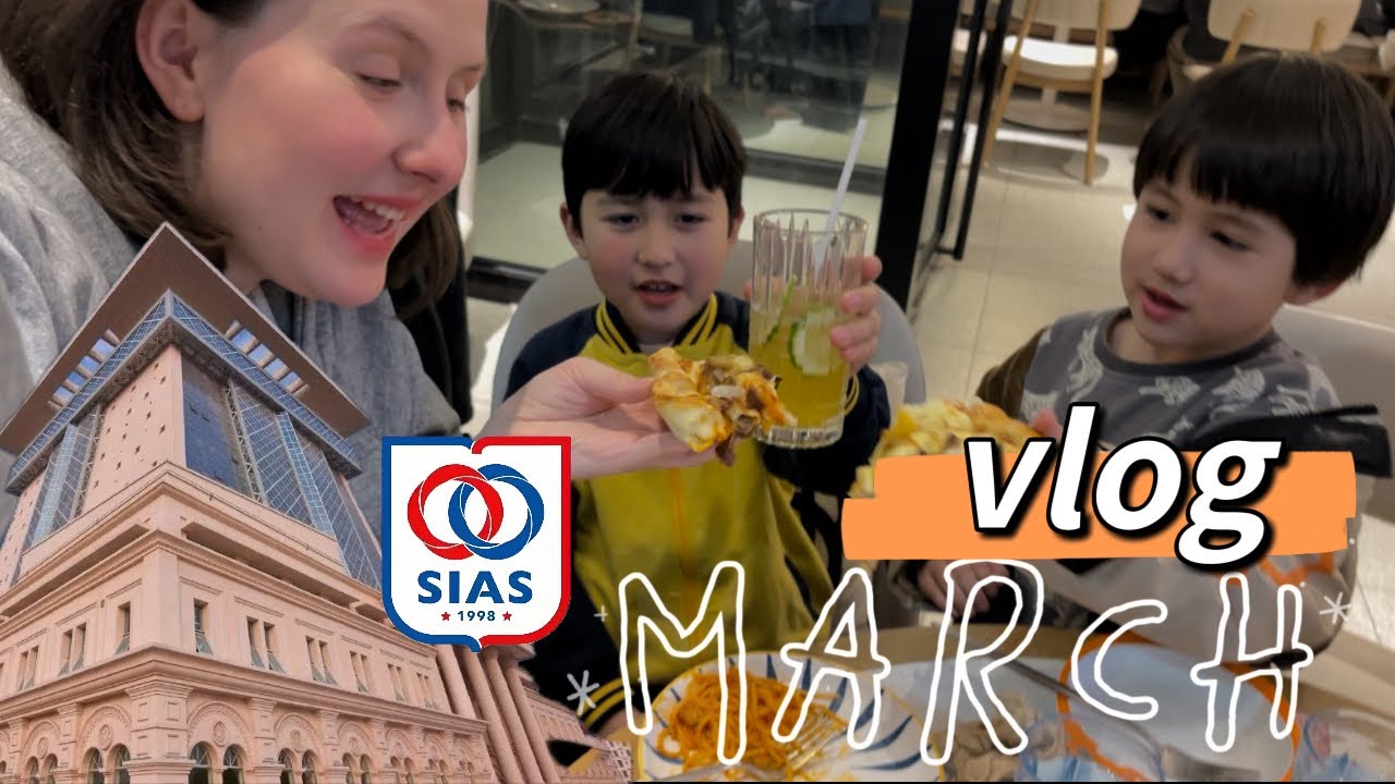 中俄家庭带着三个混血儿子周末出来玩！ 郑州西亚斯国际学校太好玩了！