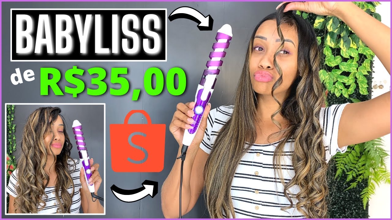 🤑💸TESTEI O BABYLISS MAIS BARATO DA SHOPEE (o mais barato que já vi) Ufree -@sarahgontijo
