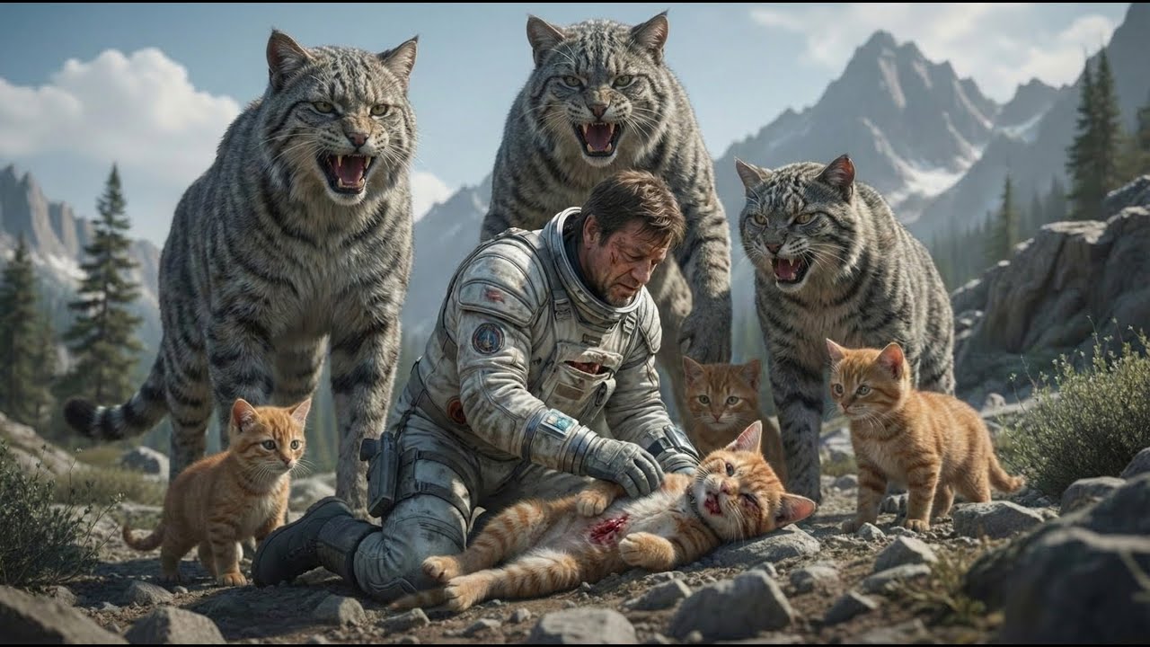 A Cat Young Cub Suffered a Fatal Wound — The Cats Left Him to Die — But Humans Don’t Do That| HFY