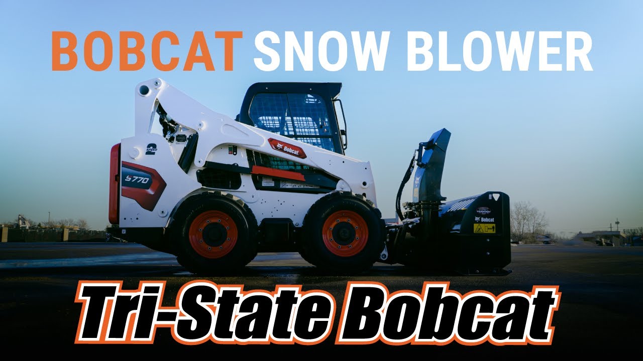 Как прикрепить снегоуборщик Bobcat к мини-погрузчику Bobcat