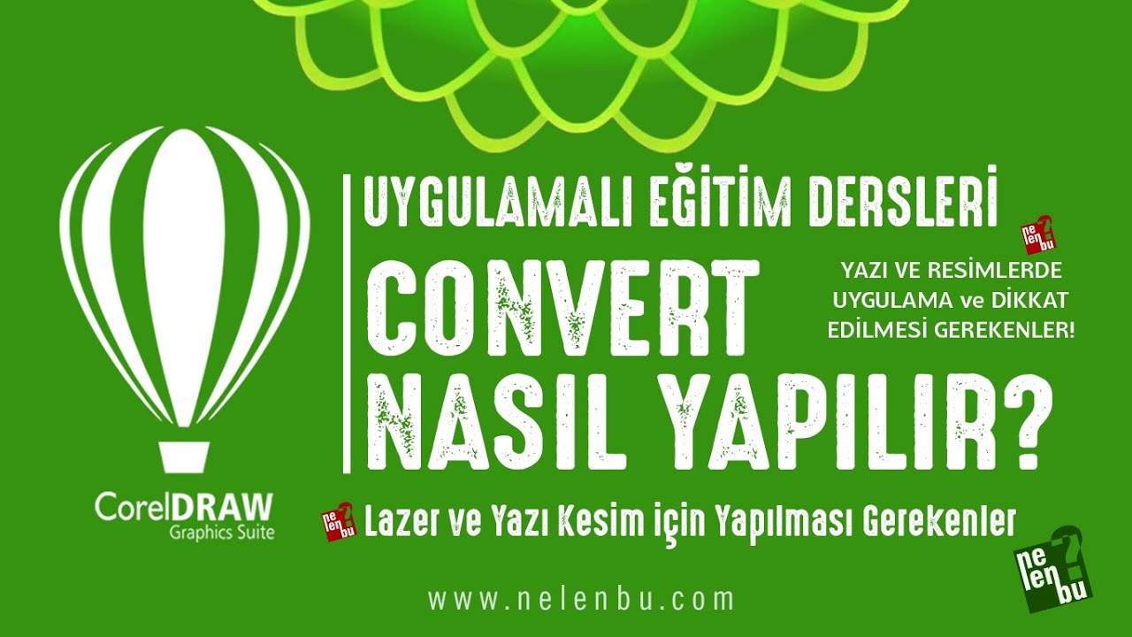 Convert Nasıl Yapılır - Corel Draw Dersleri