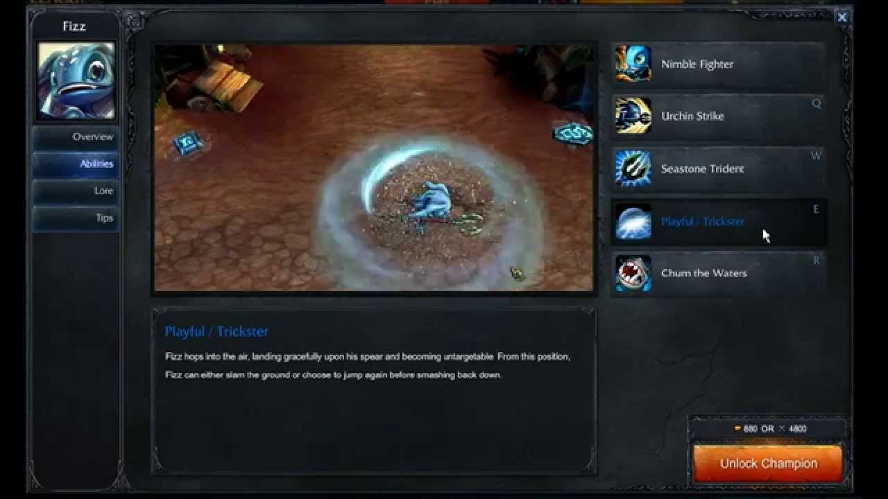 Fizz abilities - League of Legends