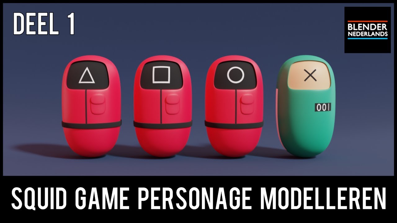 Squid Game Personage Modelleren Deel 1