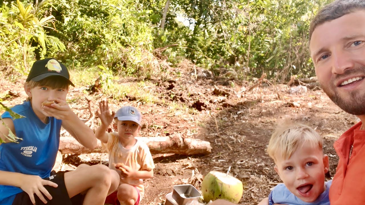 THE FIRST PICNIC WITH MY SONS ON OUR LAND!