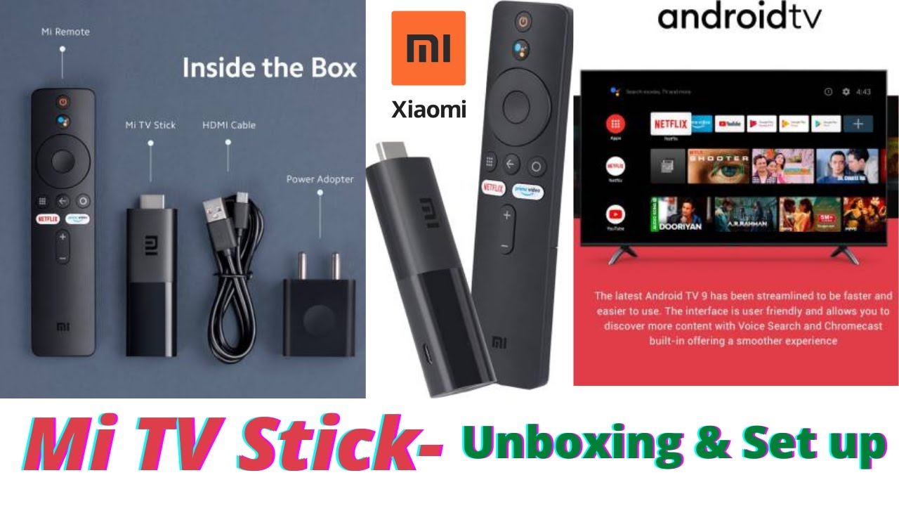 Unboxing Mi TV Stick with Built in Chromecast & Set up