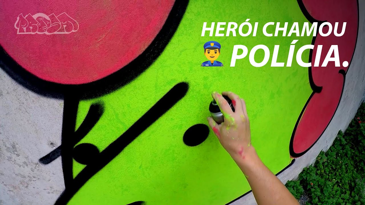 Graffiti All Day - Melhor horário pra pintar?  Herói chamou a polícia.