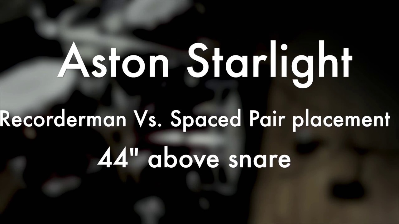 Drum Overheads Comparison: Recorderman Vs. A-B Spaced Pair