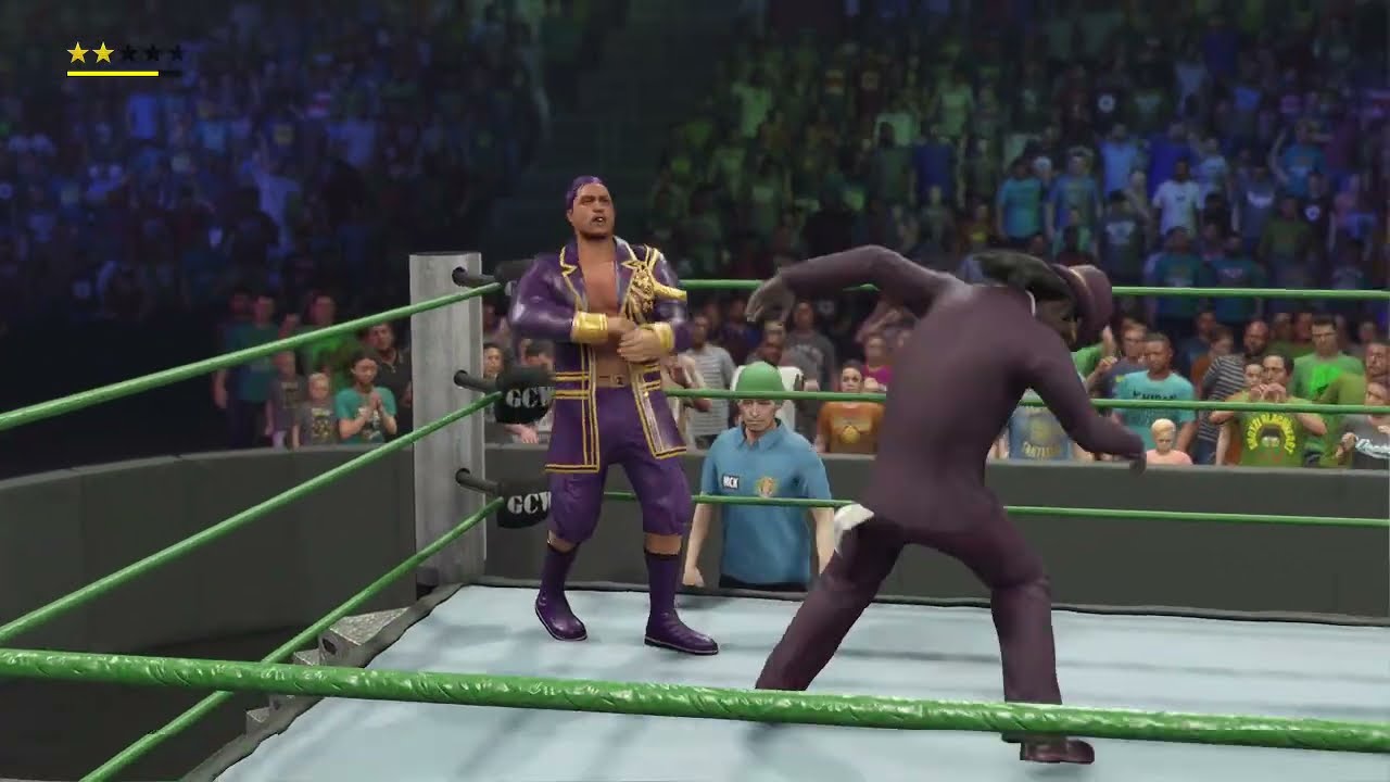 WWE 2K23: GCW TV Title:: A Pimp Named Slickback w/Mack Daddy vs. Kicky w/Nick 3/6/26