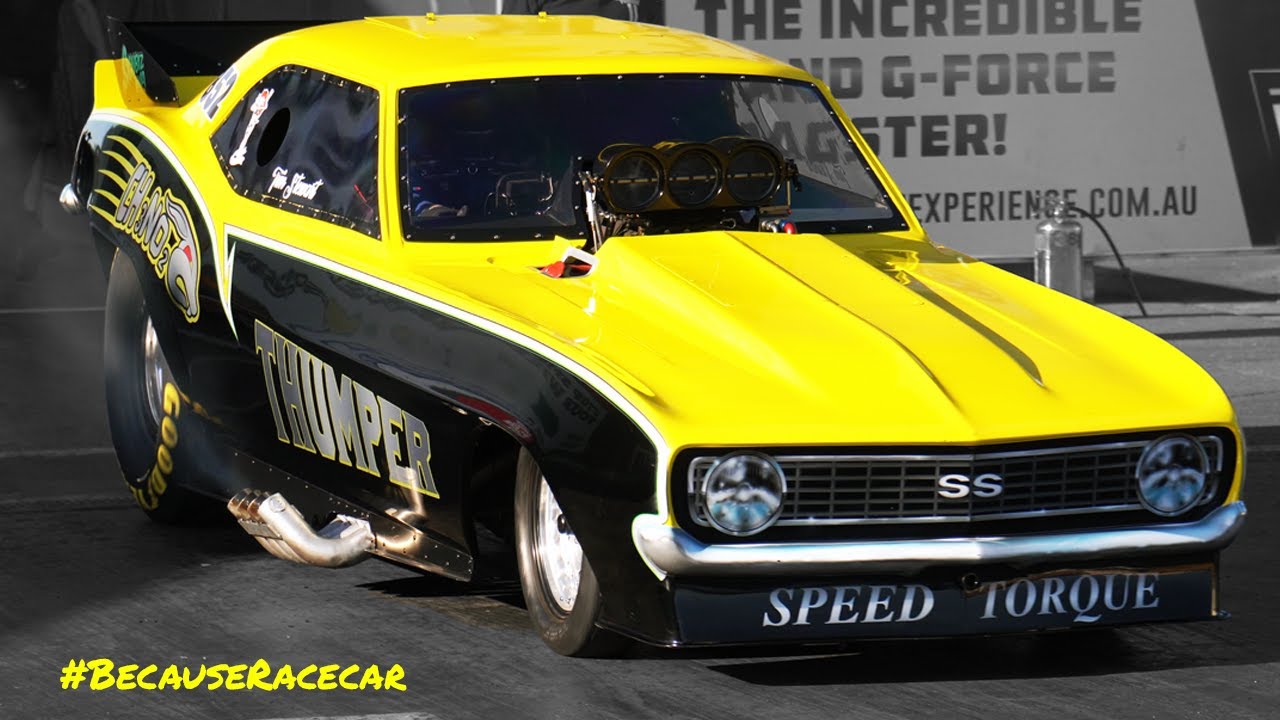 Thumper NITRO Funnycar means Business at the Night of Fire! | Perth Motorplex |