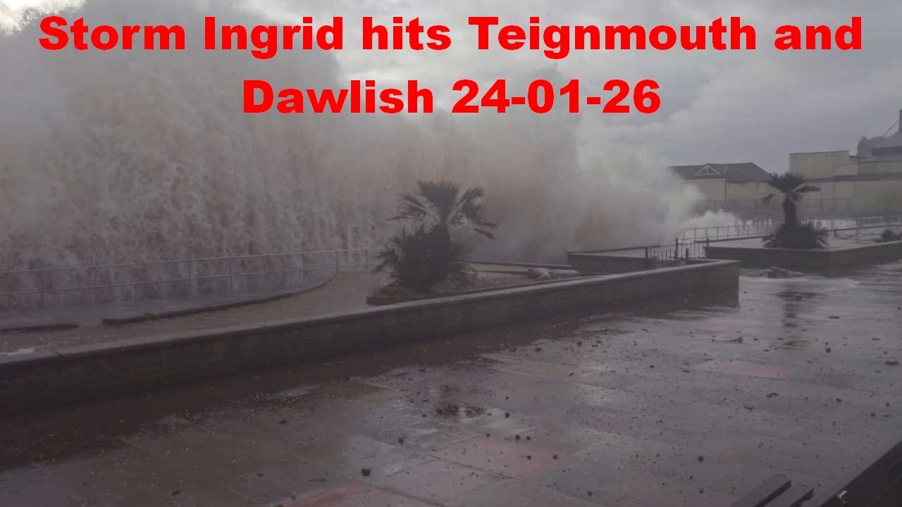 Storm Ingrid hits Teignmouth and Dawlish