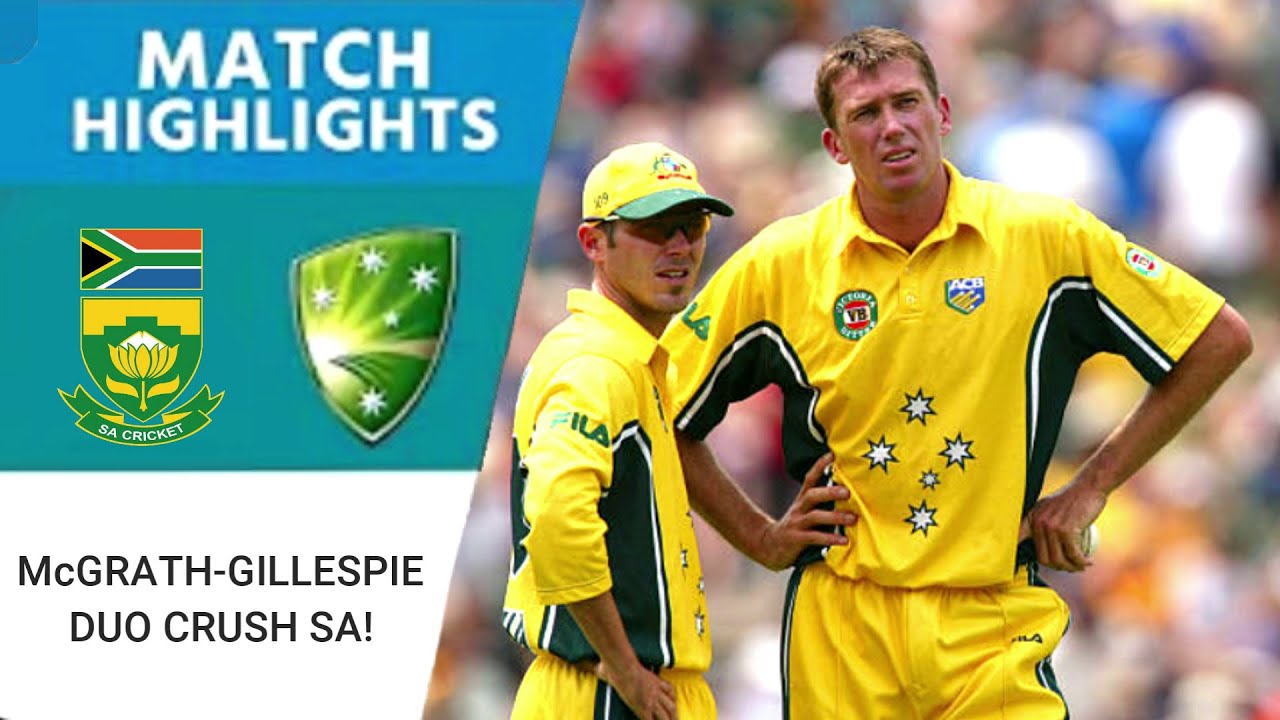 Australia vs South Africa | McGrath-Gillespie Duo Crush SA! | Klusener’s Fighting Half-Century